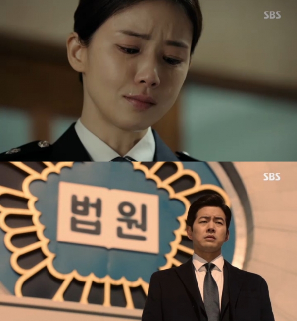 ▲'귓속말' 이보영 이상윤(사진=SBS 새 월화드라마 '귓속말' 1회 캡처)