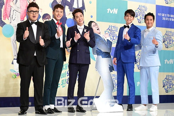 ▲(왼쪽부터)데프콘, 송재희, 조성모, 최민용, 신현준(사진=윤예진 기자 yoooon@)