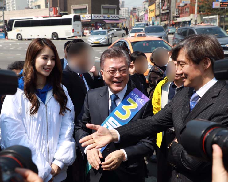 박기량, 문재인캠프 '얼굴 패권' 나서는 고척스카이돔 나들이