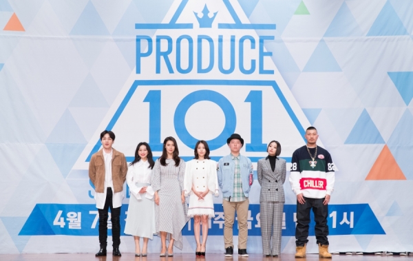 ▲'프로듀스101 시즌2' 트레이너 군단(사진=CJ E&M)