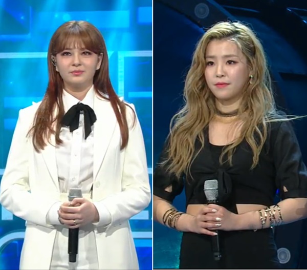 ▲가수 샤넌(왼쪽)과 전민주(사진=SBS 'K팝스타6')