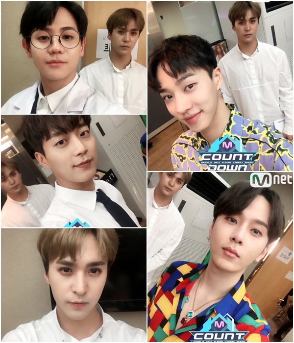 ▲하이라이트 ‘엠카운트다운’ 대기실(출처=‘엠카운트다운’SNS)