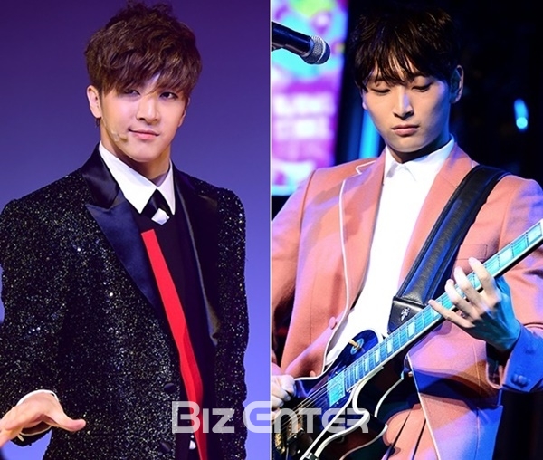 ▲가수 천둥(왼쪽)과 정진운(사진=윤예진 기자 yoooon@)