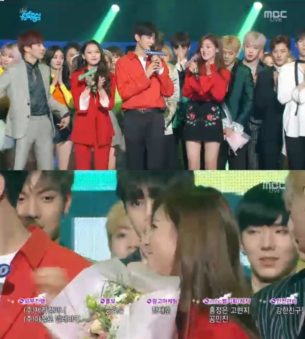 ▲김새론, 이수민(사진=MBC '쇼! 음악중심' 캡처)