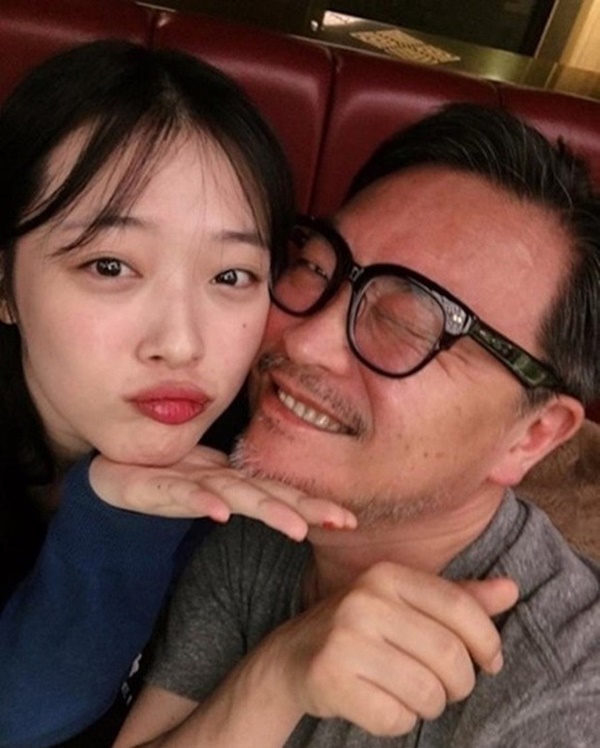 ▲배우 설리, 김의성(사진=설리 인스타그램)