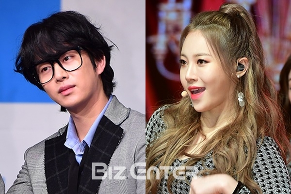 ▲슈퍼주니어 김희철, 걸스데이 유라(사진=윤예진 기자 yoooon@)