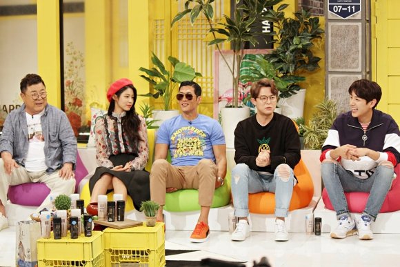 ▲'해피투게더' 백일섭·설현·박준형·토니안·곽시양(출처=KBS2 '해피투게더')