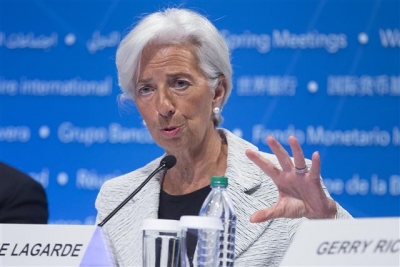 ▲크리스틴 라가르드 국제통화기금(IMF) 총재. 출처 = EPA연합뉴스