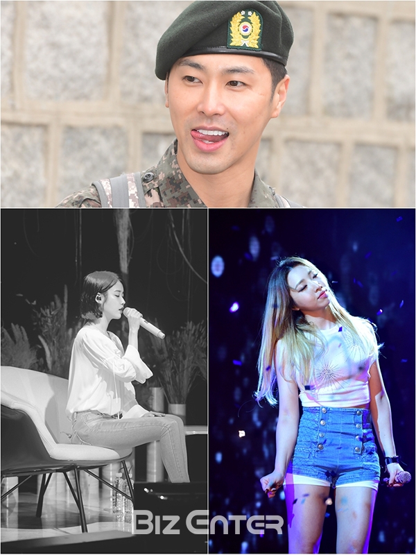 ▲(상단부터 시계반대방향으로)유노윤호, 아이유, 공민지(사진=윤예진 기자 yoooon@)