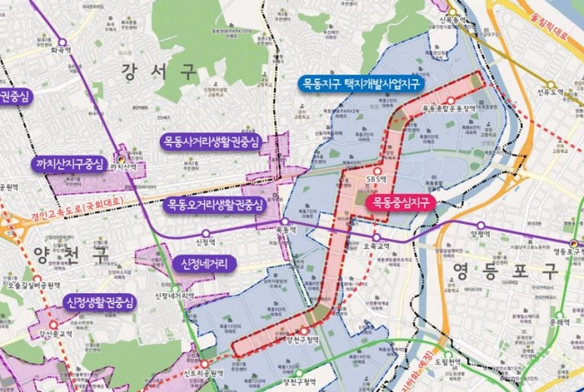 ▲서울시는 지난 26일 제7차 도시·건축공동위원회에서 ‘목동중심지구 지구단위계획(사진) 결정안’을 ‘수정가결’ 했다고 27일 밝혔다.(사진제공=서울시)