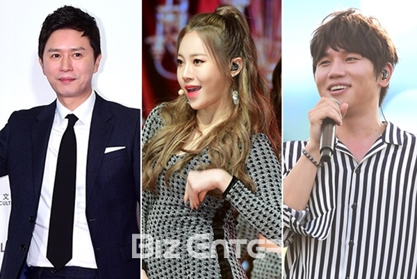 ▲(왼쪽부터) 김민종, 유라, 케이윌(사진=윤예진 기자 yoooon@)