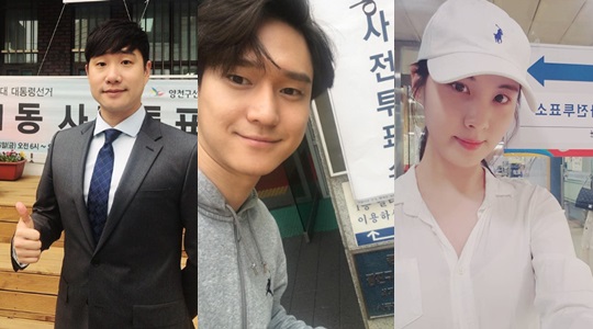 (사진=배성재, 고경표, 서현 인스타그램)