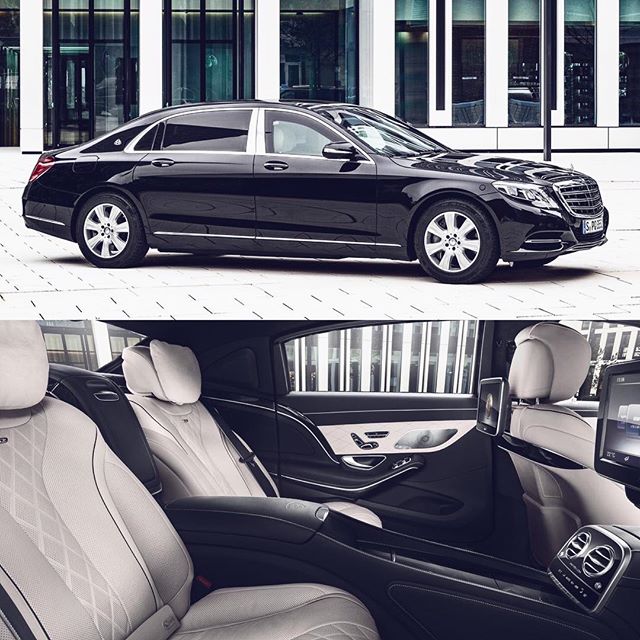 ▲메르세데스-벤츠 S 600을 밑그림으로 철옹성 못지 않은 방탄기능으로 차체를 둘렀다. 조용하고 매끄러운 트윈터보 방식의 V12 6000cc 엔진을 얹고 최고출력 530마력을 뿜어낸다. (출처=다임러미디어)