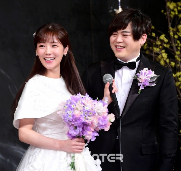 ▲문희준 소율 결혼식 기자회견(사진=윤예진 기자)