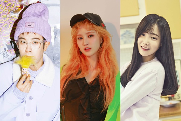 ▲블락비 피오, EXID 정화, 모모랜드 연우(사진=SBS플러스)