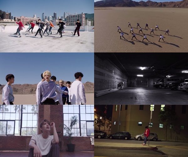 ▲그룹 세븐틴 '울고 싶지 않아' MV(사진=플레디스)