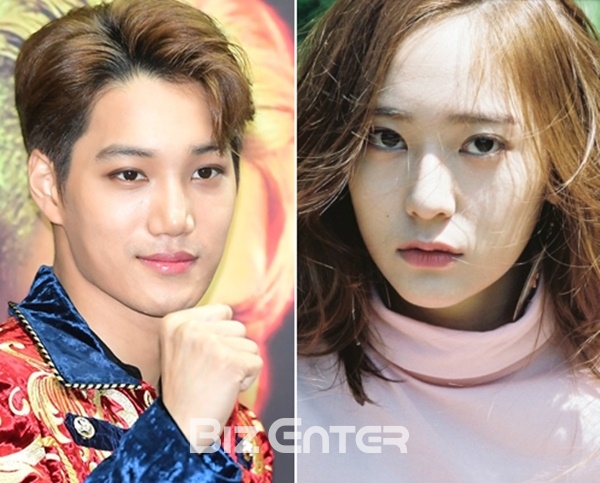 ▲그룹 엑소 카이(왼쪽)와 에프엑스 크리스탈(사진=SM엔터테인먼트)