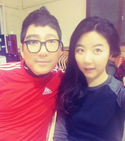 ▲배우 정운택, 김민채(사진=김민채 인스타그램)