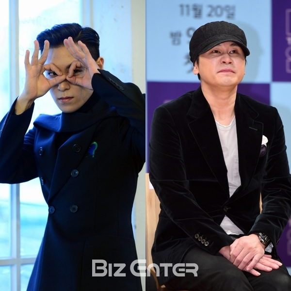 ▲탑, 양현석(출처=비즈엔터)