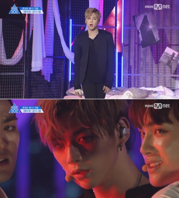 ▲MMO엔터테인먼트 소속 강다니엘 연습생(사진=Mnet '프로듀스101 시즌2')