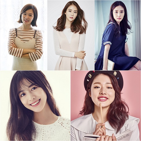▲(출처=한예리(사람엔터테인먼트), 한승연(제이와이드컴퍼니), 박은빈(나무엑터스), 지우(사람엔터테인먼트), 최아라(앨컴퍼니))
