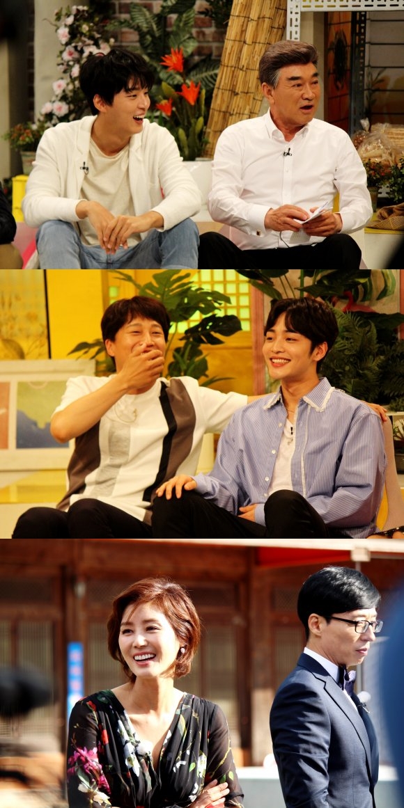 ▲'해피투게더3' 윤시윤, 이덕화, 차태현, 김민재, 김성령(출처=KBS2 '해피투게더3')