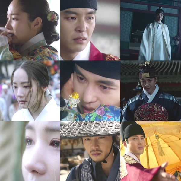 ▲'7일의왕비' 박민영·연우진·이동건(출처=KBS2 수목드라마 '7일의 왕비' 캡처)