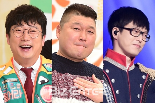 ▲이수근, 강호동, 하현우(사진=윤예진 기자 yoooon@, MBC예능연구소)