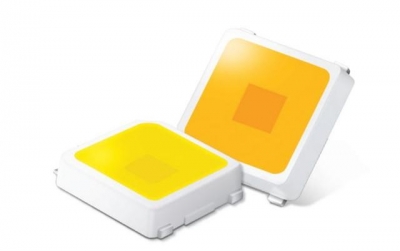 ▲와트당 220루멘의 발광 효율을 갖춘 새로운 중전력 LED 패키지 ‘LM301B’ 제품 컷.