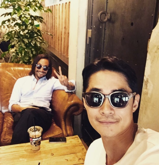 ▲배우 류승범, 배정남(사진=배정남 인스타그램)