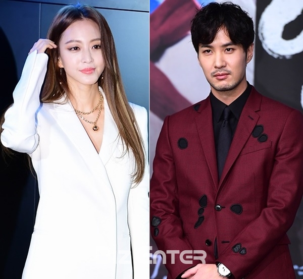 ▲배우 한예슬(왼쪽), 김지석(사진=윤예진 기자 yoooon@)
