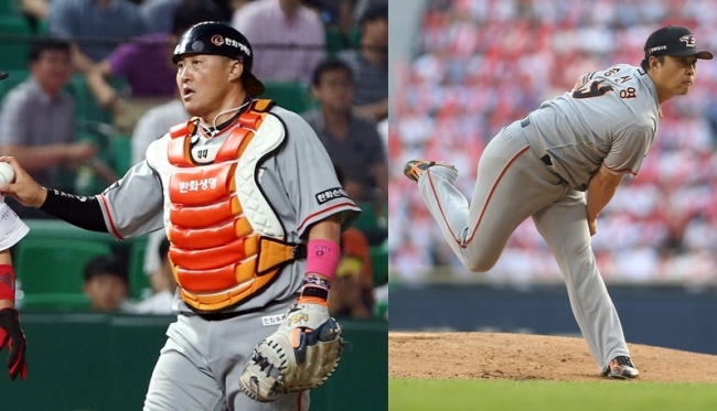 ▲조인성(왼쪽)과 송신영.(연합뉴스)