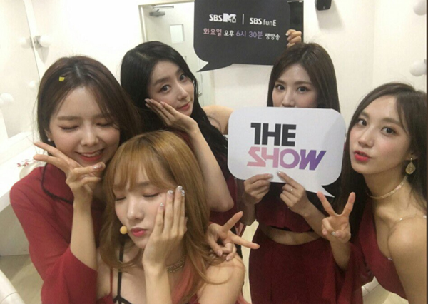 ▲'더쇼' 스텔라(사진=SBS MTV)