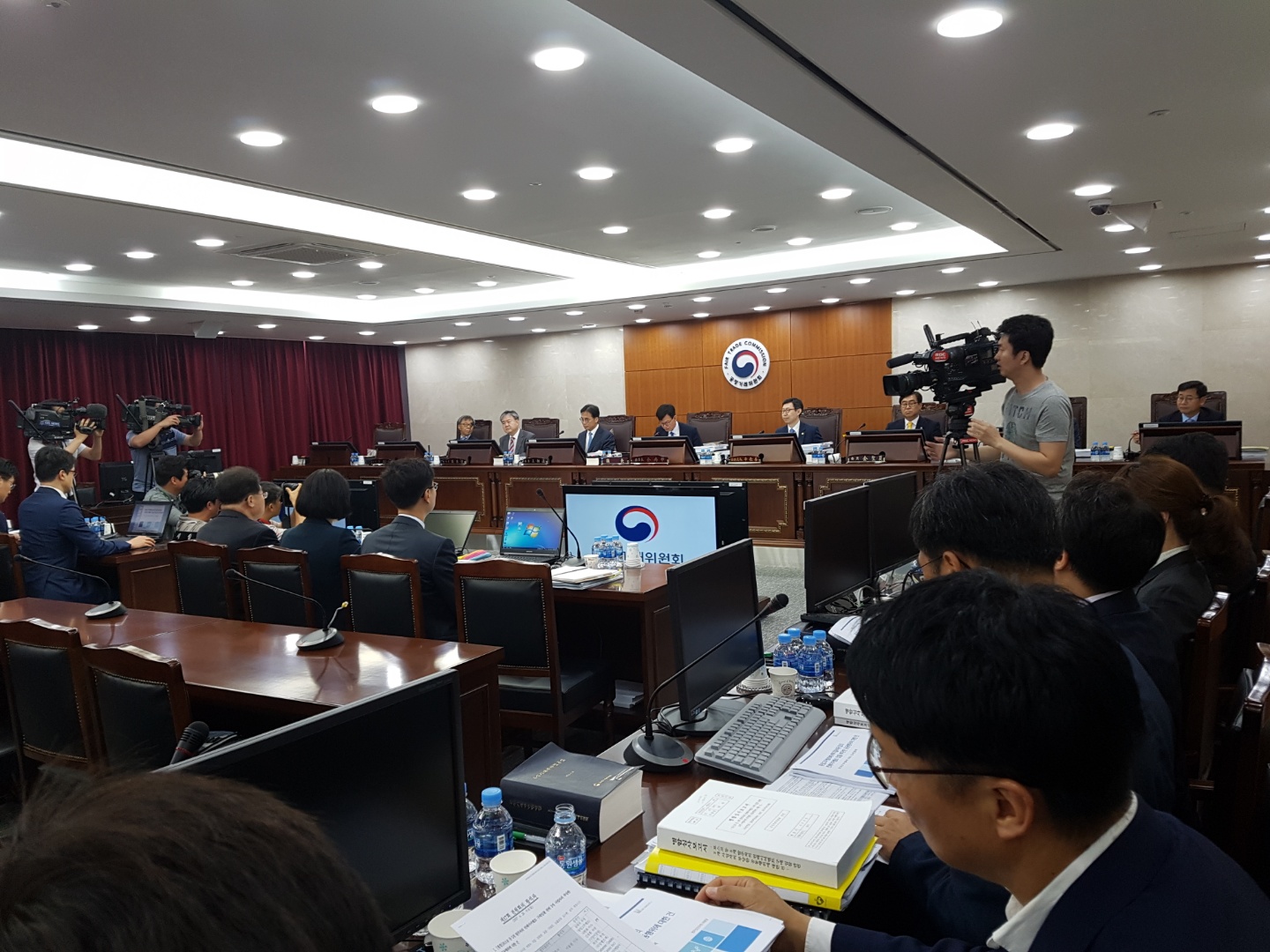 ▲정부세종청사에 위치한 공정거래위원회 심판정.(사진=이투데이)