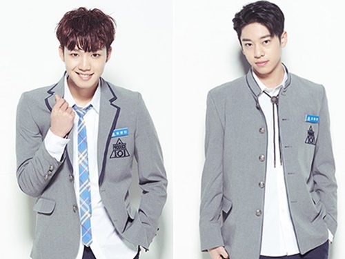 ▲브랜뉴뮤직 소속 연습생 임영민(왼쪽)과 김동현(사진=Mnet)