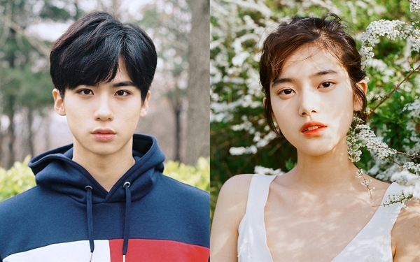 ▲가수 유용민(왼쪽)과 민서(사진=미스틱엔터테인먼트)