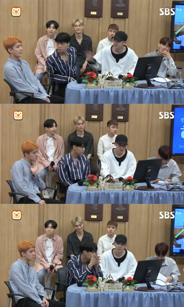 ▲'컬투쇼' 엑소(사진=SBS 파워FM)