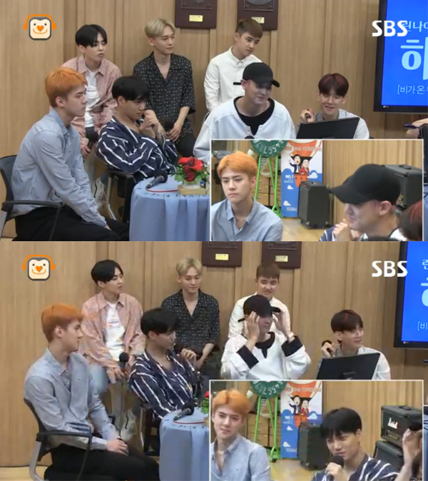 ▲'컬투쇼' 엑소(사진=SBS 파워FM)