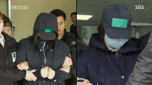 ▲'인천 초등생 살인사건'의 주범 김 양(오른쪽)과 공범 박 양(왼쪽)(SBS '그것이 알고싶다')