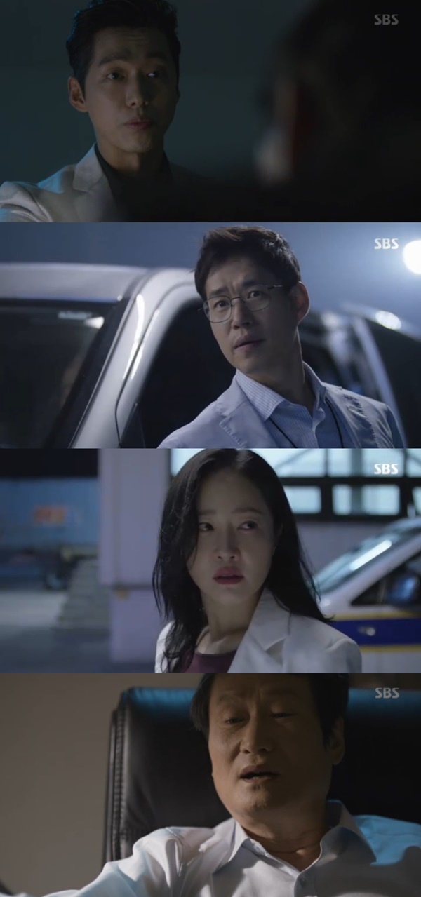 ▲남궁민, 유준상, 엄지원, 문성근(사진=SBS 새 월화드라마 '조작' 캡처)