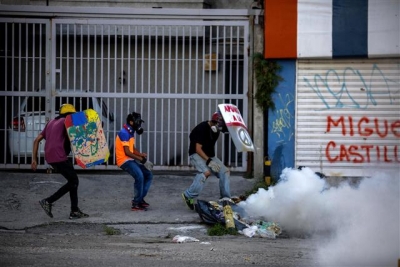 ▲베네수엘라에서 30일(현지시간) 반정부 시위가 이어지고 있다. 사진 = EPA연합뉴스