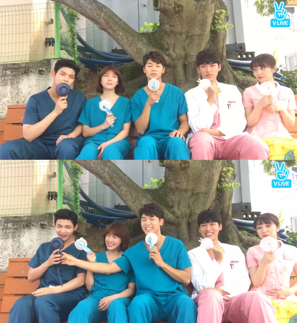 ▲'병원선' 이서원 하지원 강민혁 김인신 권민아(사진=네이버 V LIVE)