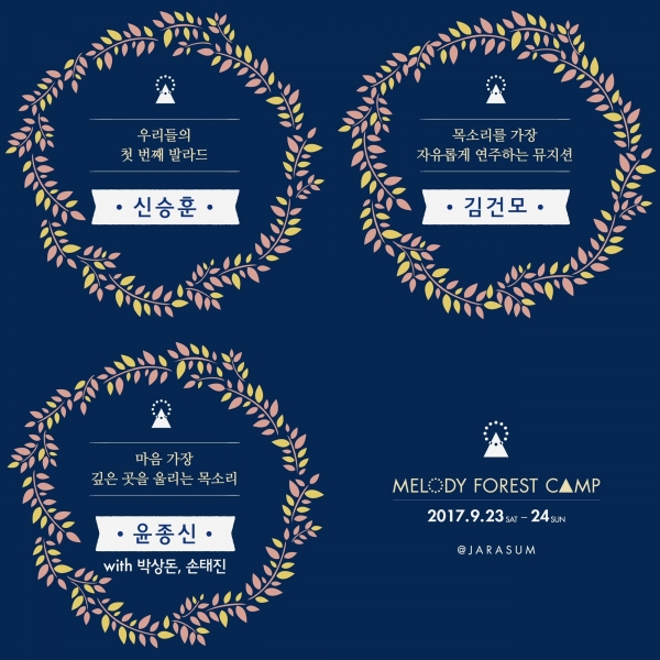 ▲'2017 멜로디 포레스트 캠프' 1차 라인업(사진=미스틱엔터테인먼트)