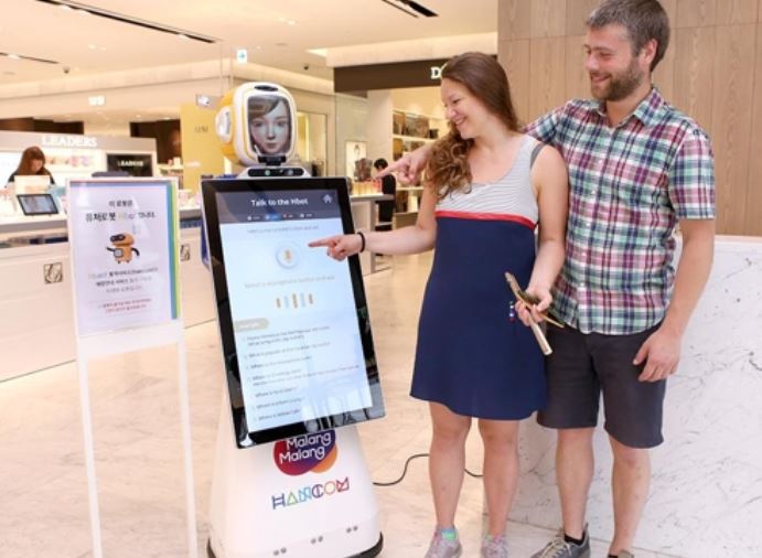 ▲한글과 컴퓨터 통역 쇼핑봇 