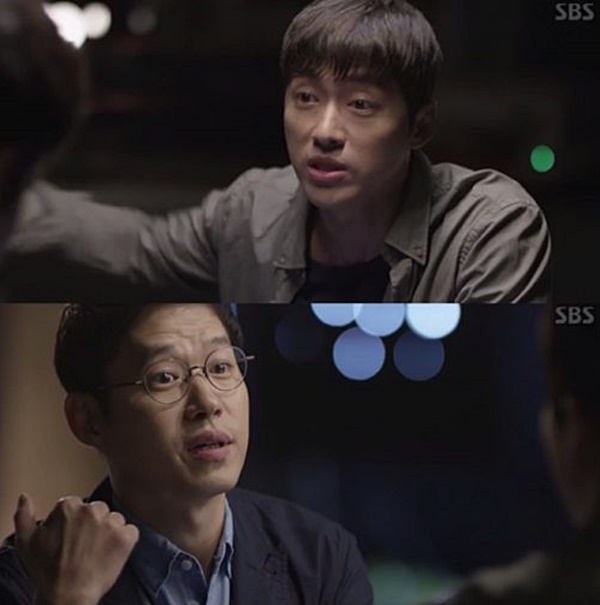 ▲남궁민, 유준상(사진=SBS 월화드라마 '조작' 캡처)