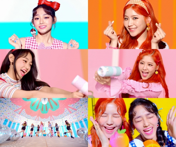 ▲구구단 오구오구 '아이스 츄' 뮤직비디오 티저 화면(사진=젤리피쉬엔터테인먼트)