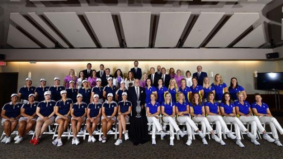 ▲미국(왼쪽)과 유럽팀. 사진=LPGA