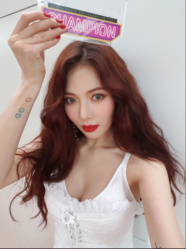 ▲'쇼챔피언' 현아(사진=MBC 뮤직)