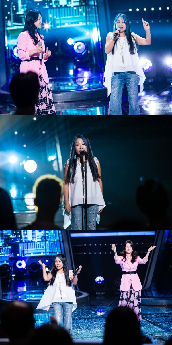 ▲한영애, 백지영 컬래버레이션 무대(사진=SBS)