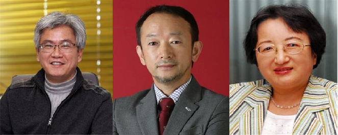 ▲왼쪽부터 임대식 과학기술혁신본부장, 염한웅 국가과학기술자문회의 부의장 내정자, 백경희 국가과학기술심의회 위원장 내정자